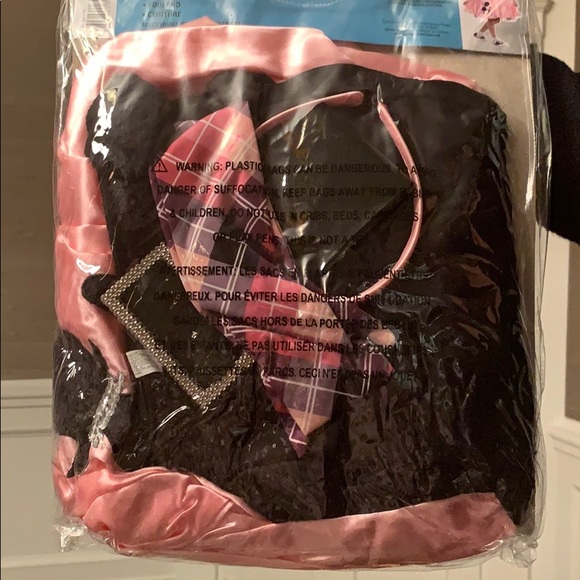 MISS SOCK HOP PINK LADY COSTUME - Picture 2 of 2